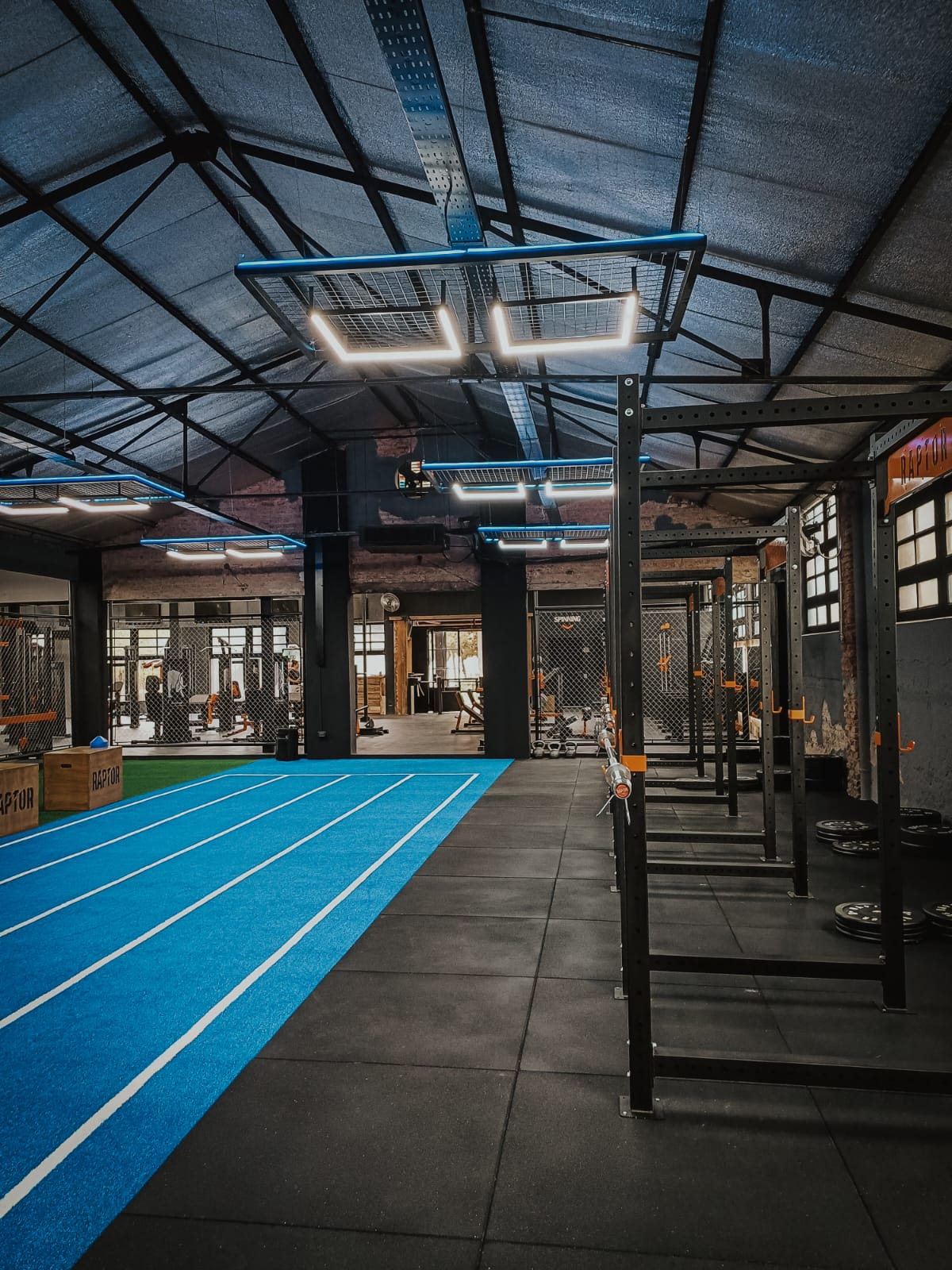 Piso de entrenamiento de El Galpón Gym